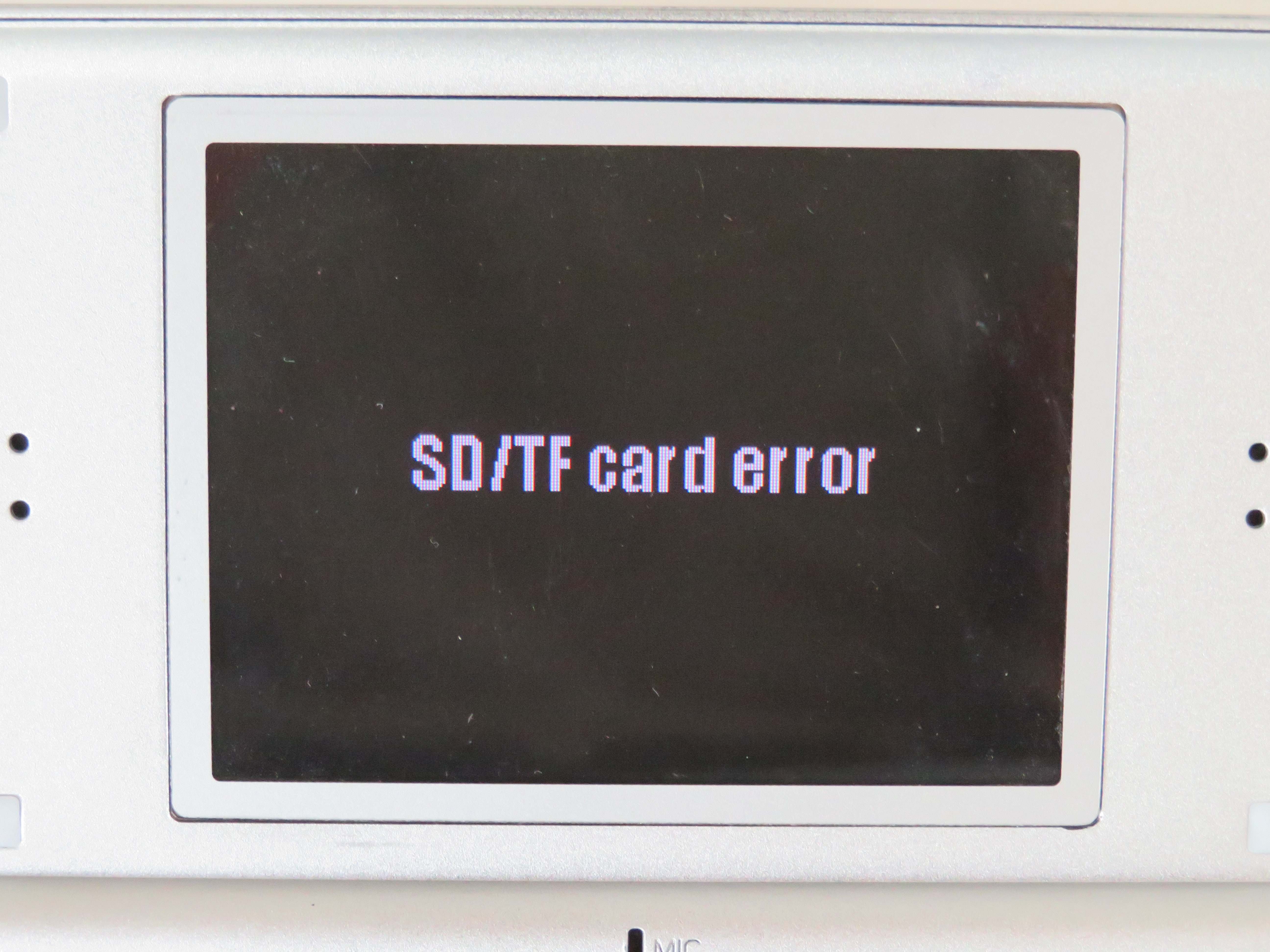 SD/TF card error
